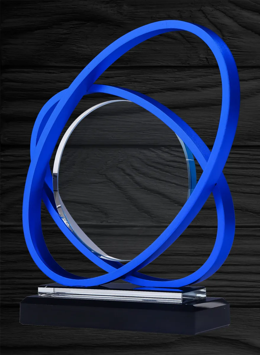 Saturn Glass, Blue — blank